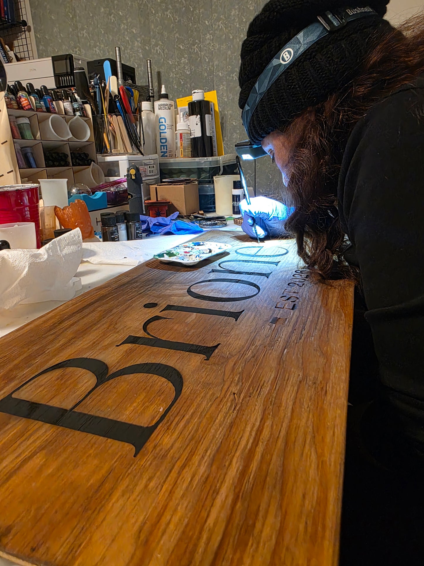 Family Name Wood Plate