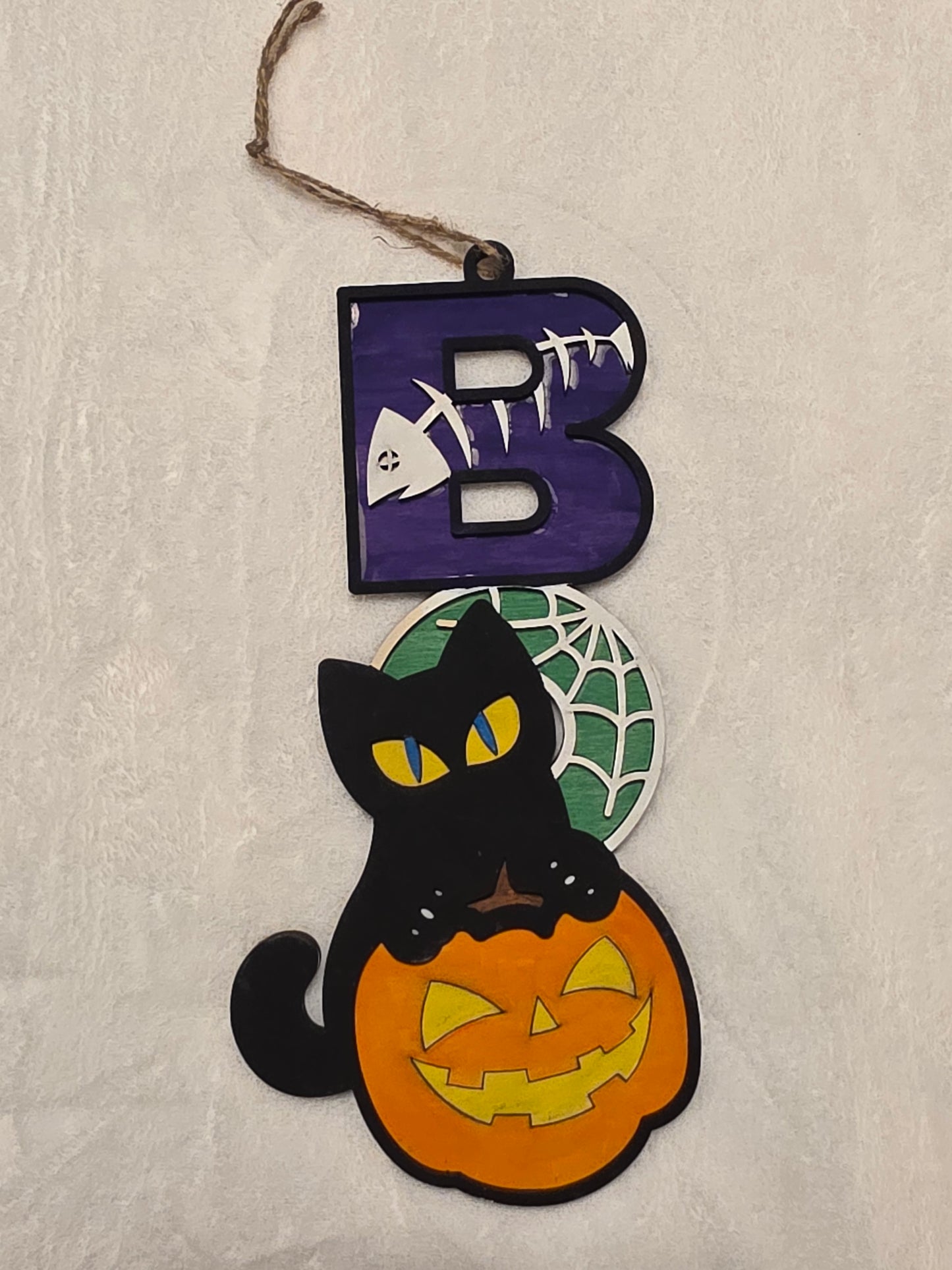 BOO Sign (Cat, pumpkin, fish)