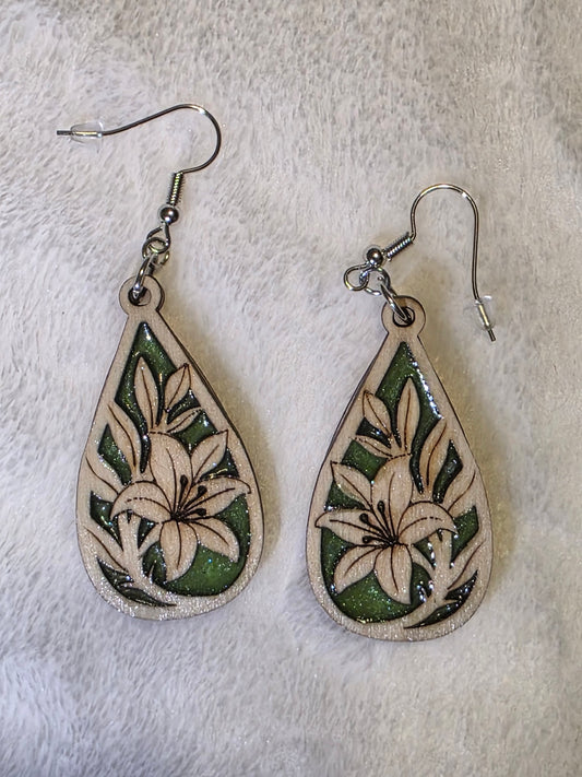 Flower earrings