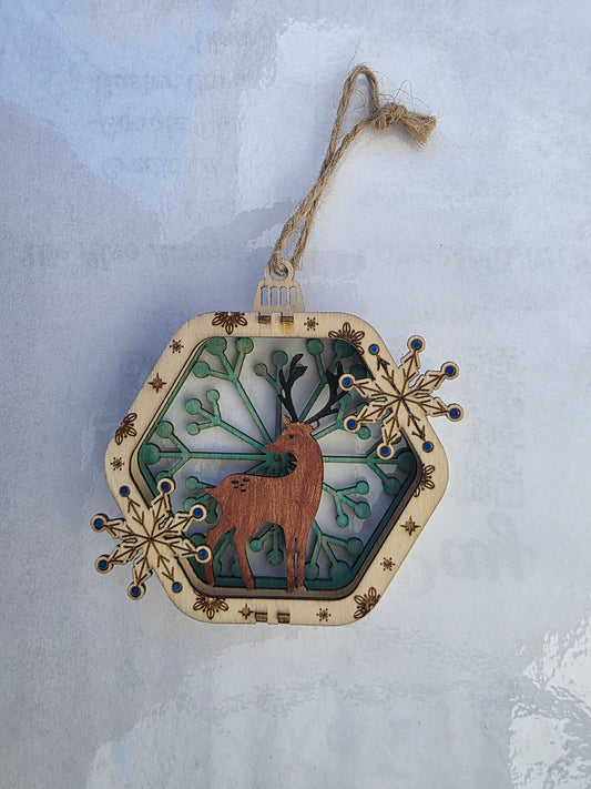 3D Deer ornament