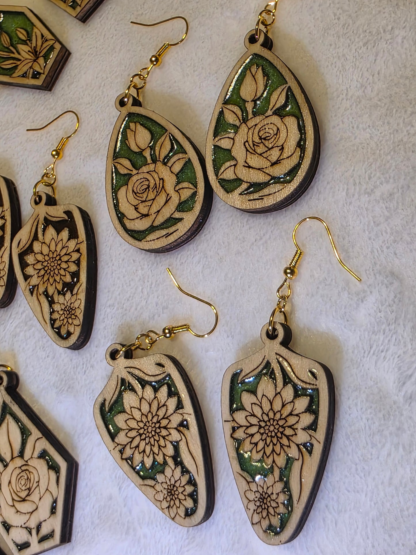 Flower earrings
