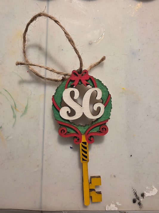 Santa Clause Key Ornament
