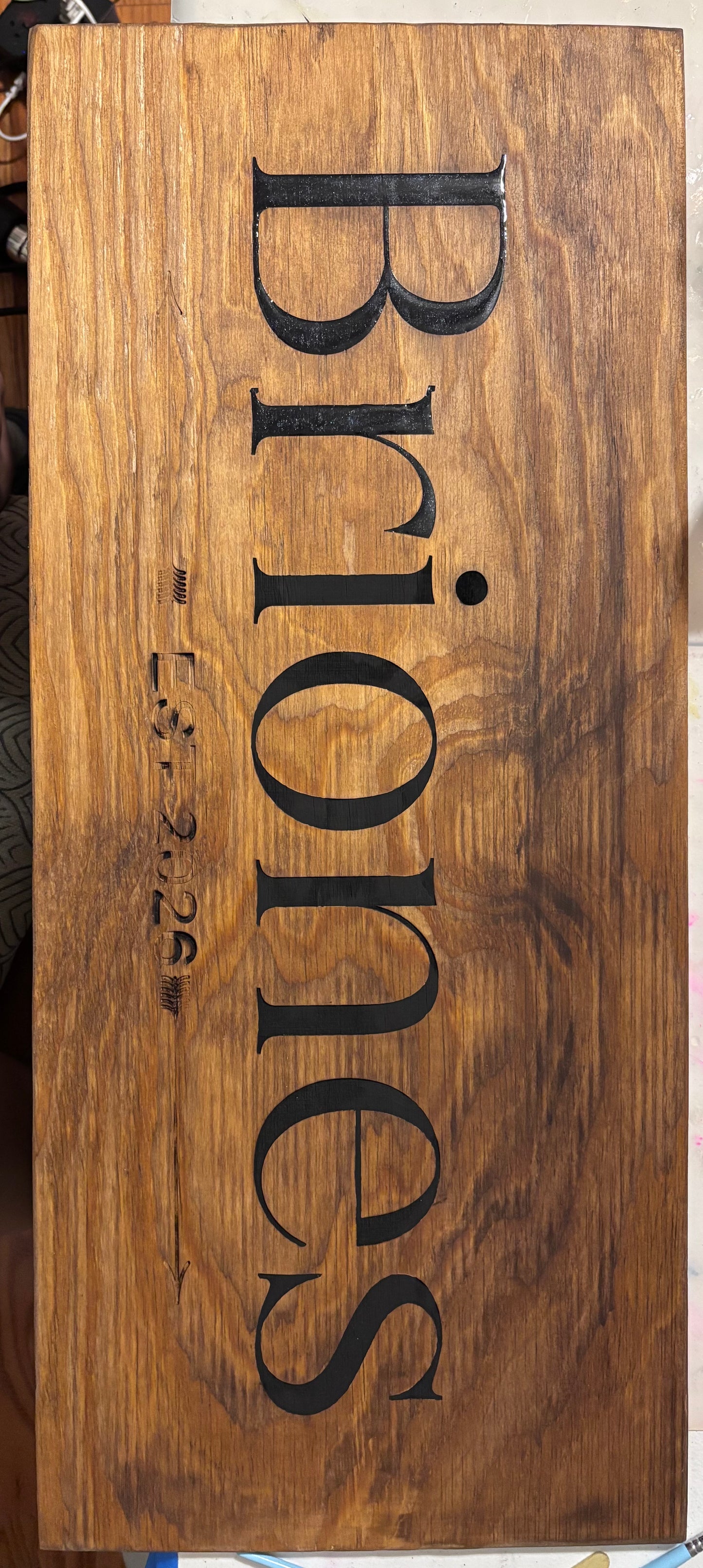 Family Name Wood Plate